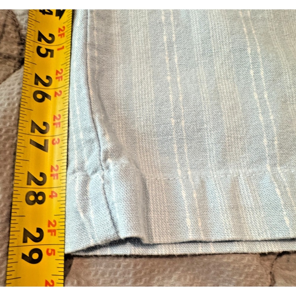 Sincerely Jules Striped Wide Leg Paperbag Pants Women's S Linen Blend Coastal - Picture 11 of 12